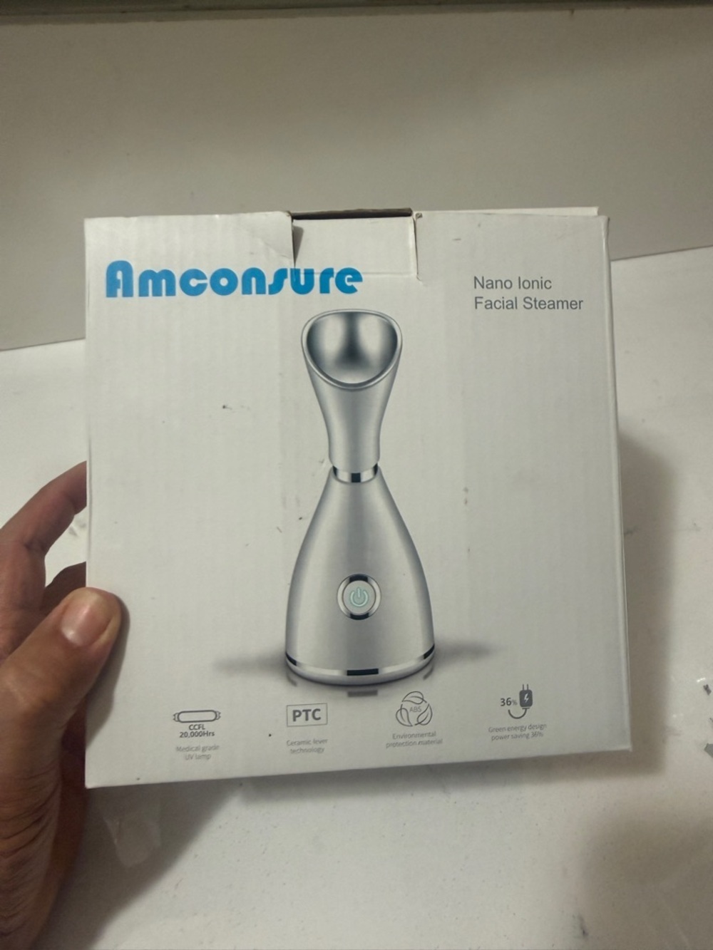 Amconsure Nano Ionic Facial Steamer - Silver